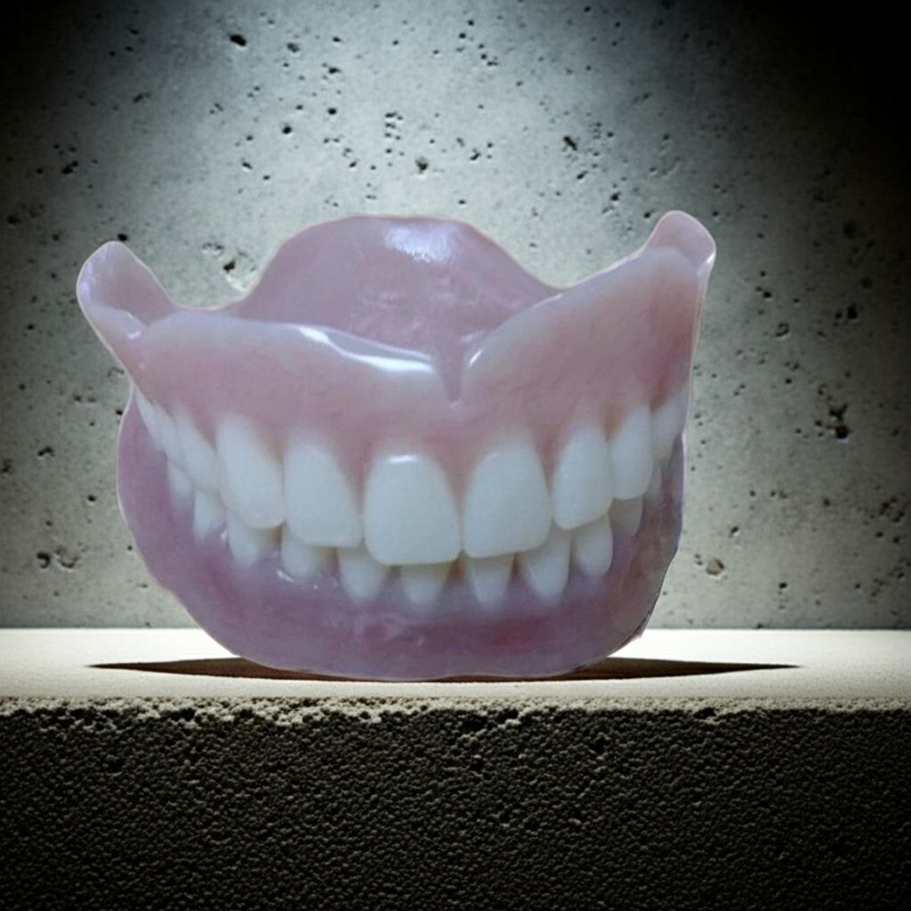 Big Fullset Dark Acrylic Upper and Lower Denture