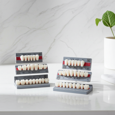 Full Mouth Set Upper And Lower  acrylic resin teeth shade B1 Size Extra Large