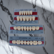 Load image into Gallery viewer, 28 Upper and Lower Anterior and Posterior Acrylic Denture Teeth Shade A3.5 Size Medium