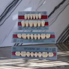 Load image into Gallery viewer, 28 Upper and Lower Anterior and Posterior Acrylic Denture Teeth Shade A3.5 Size Medium