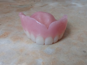 Extra Small Upper Pink Acrylic False Denture