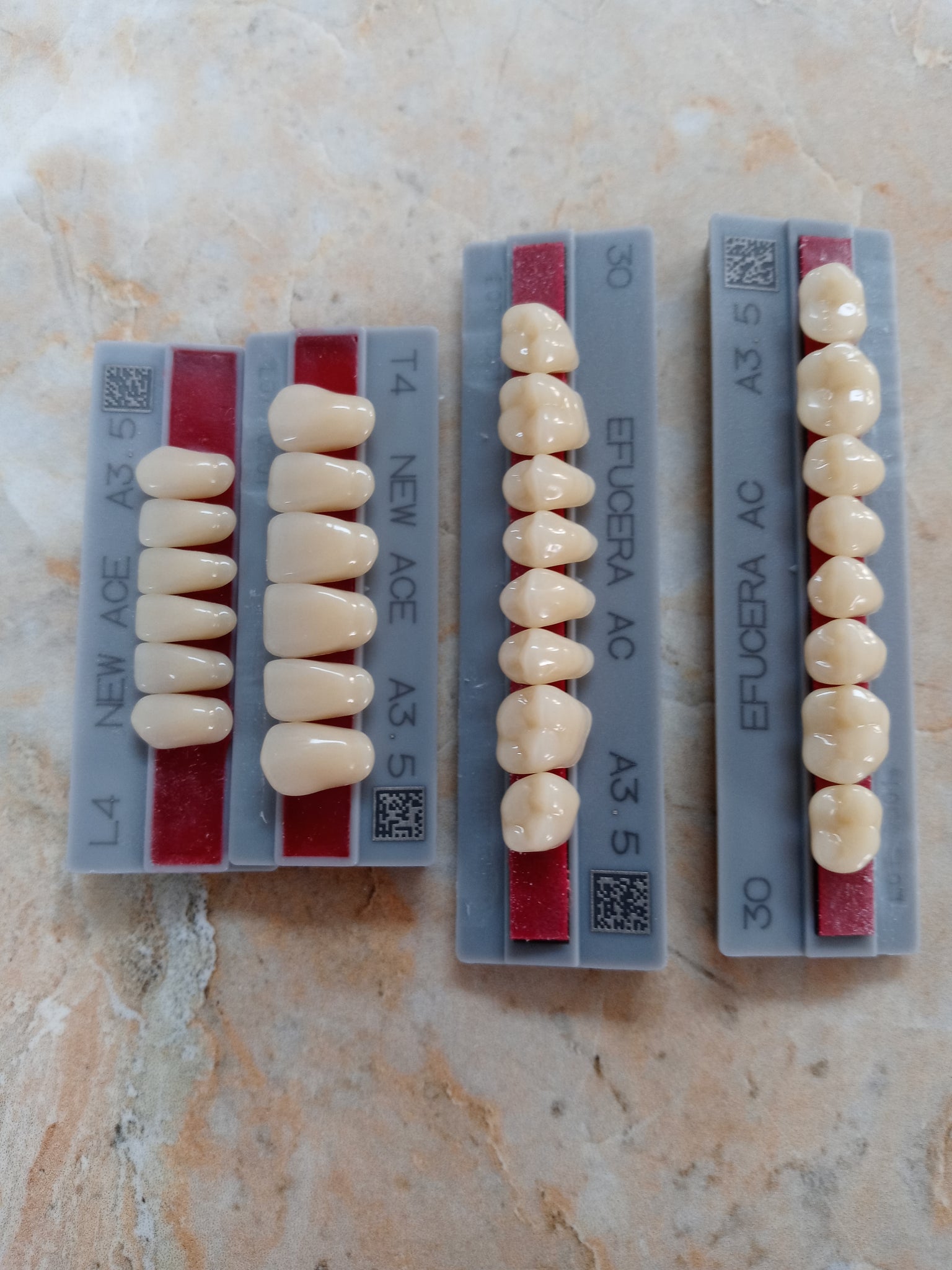 Full Mouth Set Upper And Lower acrylic resin teeth shade B1 Size Extra –  Saldentures