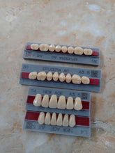 Load image into Gallery viewer, 28 Upper and Lower Anterior and Posterior Acrylic Denture Teeth Shade A3.5 Size Medium
