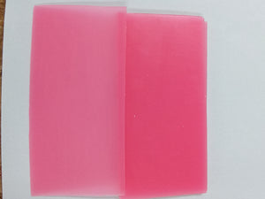 Flexible Wax Sheets size 3X6 Soft Pink 8 Pieces Wax