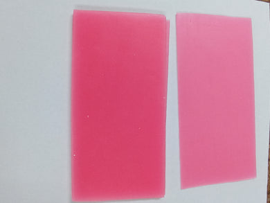 Flexible Wax Sheets size 3X6 Soft Pink 8 Pieces Wax