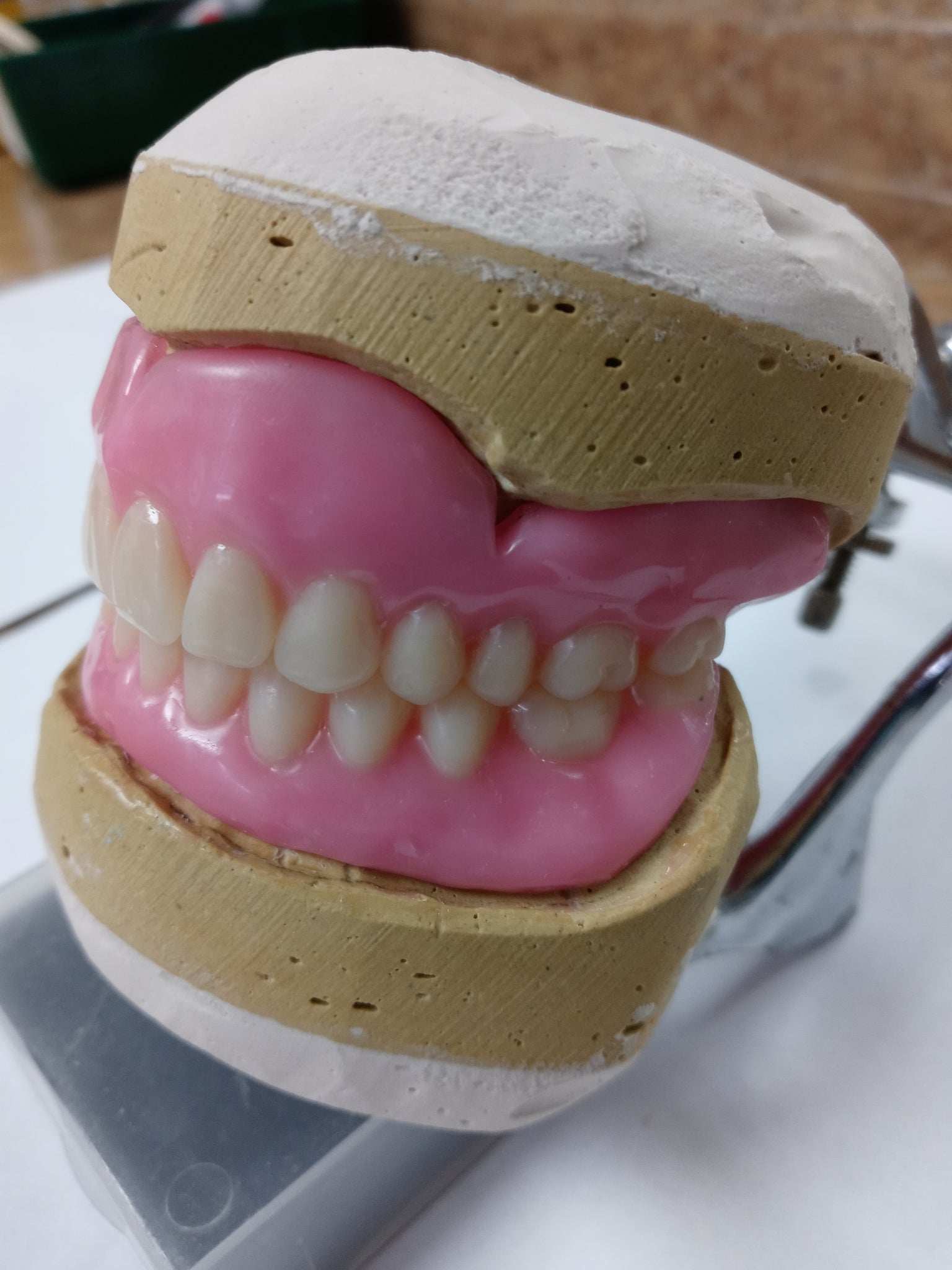 Dentures Upper And Lower Medium Pink Full set Acrylic False Teeth A2 S ...