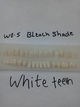 Load image into Gallery viewer, Resin Acrylic Teeth Bleach White Shade Full Set Size Medium
