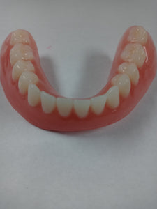 Denture Medium Lower Pink Size 2.5 Inches Shade B1