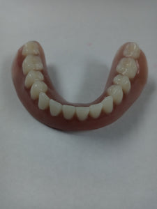 Dentures Upper And Lower Medium Dark Shade Full set Acrylic False Teeth B1 Shade Size Lower 2.5 inches Size upper 2.5 Inches