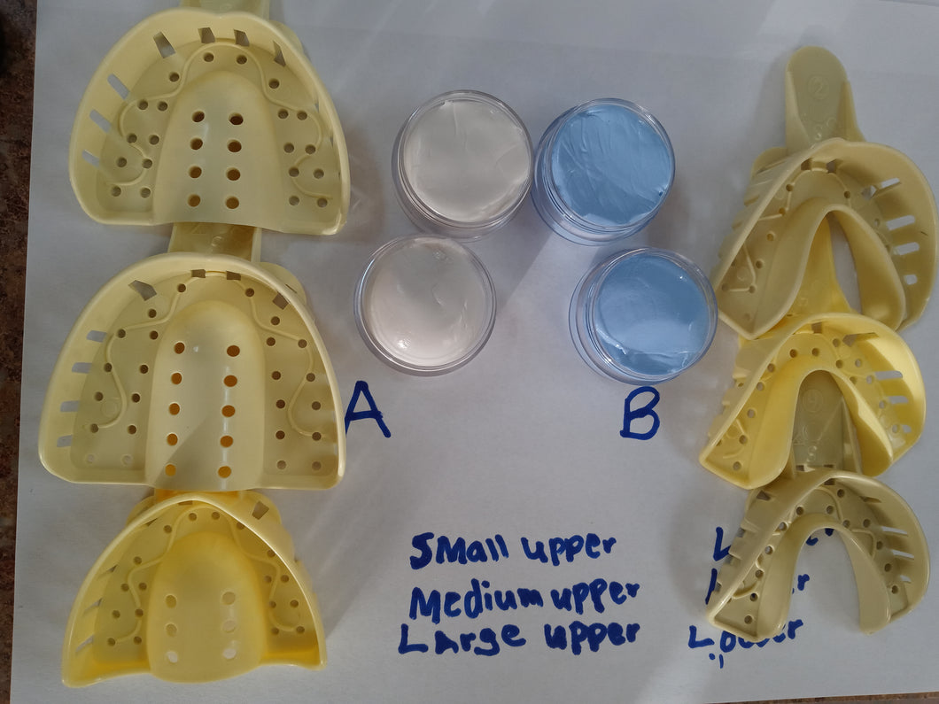 DIY Upper / Lower Dental Impression Mold Kit | Dental Cast Kit
