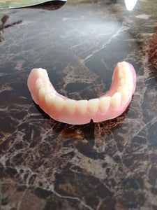 Small lower plate denture